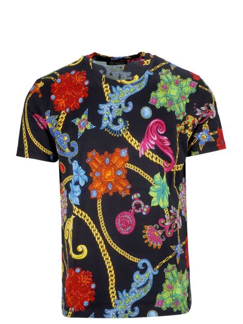 Versace Multicolor Print Gioielleria Jetés T